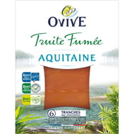 Ovive truite fumée aquitaine 6 tranches 180g