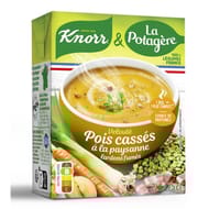 La potagere velouté pois casses a la paysanne lardons fumes 75cl