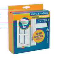 Cogex joint mousse de calfeutrage 8mx12mm, adhésif, profil "i"