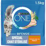 Purina one coquettes pour chat adulte stérilisé au poulet et au blé - 1,5 KG
