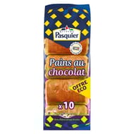 Brioche Pasquier 10 pains au chocolat 450g offre éco