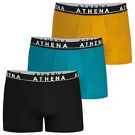 Lot de 3 boxers homme Easy Color Athena 2470 NOIR/BLEU/ORANGE T3