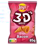Lay's biscuits apéritifs 3d's saveur bacon 85g