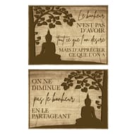Plaque murale bouddha assortiment