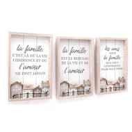 Cadre citation famille/amis maisons 20x30cm