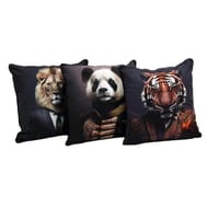 Coussin animaux jungle 45x45cm