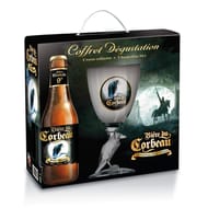 Coffret corbeau 2x33cl 9%vol + 1 verre offert