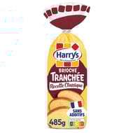Harry's brioche tranchée recette classique nature sans additifs 485g