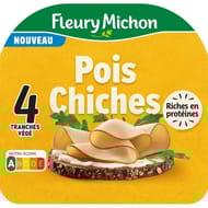 Fleury Michon les tranches végé pois chiches 4 tranches 120g