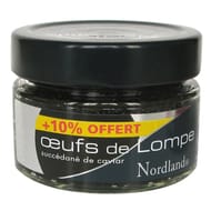 Nordland oeufs de lompe noirs 80g+10%offerts