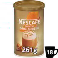 Nescafe cappuccino caramel beurre sale 261g