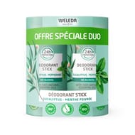 Weleda duo déodorant stick eucalyptus peppermint 50 g X2