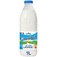 Grandlait lait frais de montagne 1/2 écrémé 1l