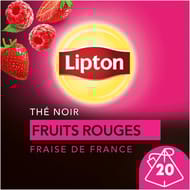Lipton thé noir fruits rouges à la fraise de france x 20 sachets - 30g