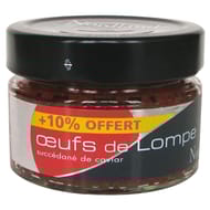 Nordland oeufs de lompe rouges 80g+10g offerts
