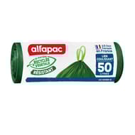 Alfapac sacs poubelle x10 coulissac 50l végétal origin