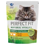 Perfect fit croquettes pour chat natural vitality à la dinde et poulet blanc 1kg