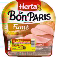 Herta le bon paris fumé lot 2 +1 offert 4 tranches 420g