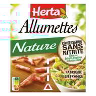 Herta allumettes nature conservation sans nitrite 2x75g
