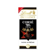 Lindt excellence noir 70% corse 100g