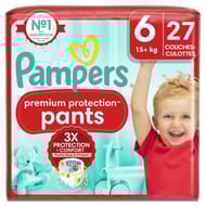 Pampers premium protection couche culottes  taille 6 x27