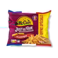 Mccain frites just au four classique 910g offre spéciale