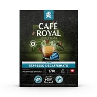 Café royal dosettes type nespresso espresso decaffeinato x18 93g