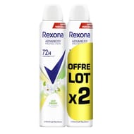 Rexona déodorant femme spray anti-transpirant 72h lily fresh 2x200ml