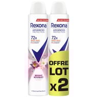 Rexona deodorant femme spray anti-transpirant 72h bright 400ml