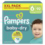Pampers baby dry couches xxl t6 x92