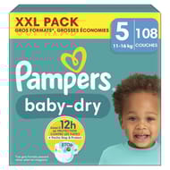 Pampers baby dry couches xxl t5 x108