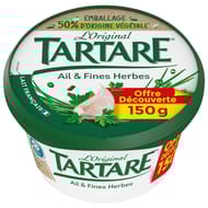 Tartare ail et fines herbes pot 150g offre découverte