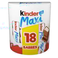 Kinder maxi pack de 18 barres 378g