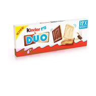 Kinder biscuits nappés duo chocolat lait x12 150g
