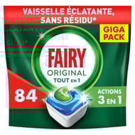Fairy tout en 1 produits de vaisselle automatique original x84 capsules