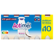 Actimel saveur coco 10x100g édition limitée