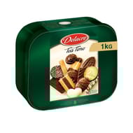 Delacre tea time assortiment biscuits boite de métal 1kg