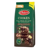 Delacre cookies triple chocolat 136g