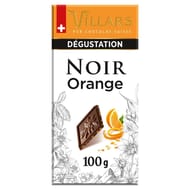 Villars tablette dégustation noir aux écorces oranges confites 100g