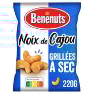 Bénénuts  noix de cajou grillées à sec 220g