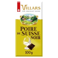Villars tablette liqueur poire de suisse chocolat noir 100g