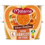 Materne Compotes coupelles intense et tradition abricot 4x97g