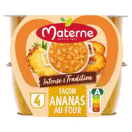 Materne Compotes coupelles intense et tradition ananas 4x97g