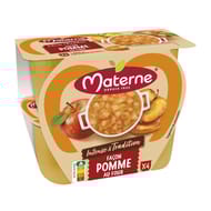 Materne Compotes coupelles intense et tradition pomme 4x97g