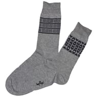 2 paires de mi chaussettes fantaisies 984 GRIS T39\42