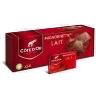 Côte d'or mignonnette chocolat au lait extra-fin 24x10-240g