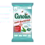 Carolin lingettes sols anti-bactériennes x15