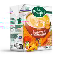 La potagere velouté de butternut, lentilles corail et pointe de creme fraiche 75 cl