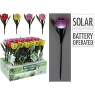 Lampe solaire tulipe led