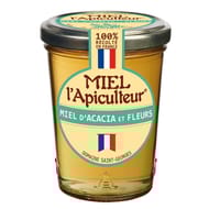 Miel l'apiculteur miel d'acacias et fleurs pot de verre 250g